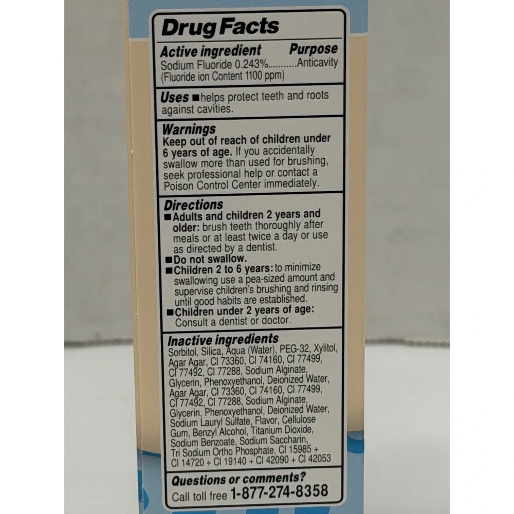 Brush Buddies Cookies n Cream Ice Cream Flavored Toothpaste 3.5oz Anticavity